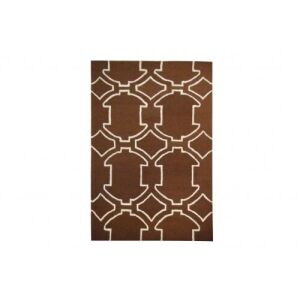 Dywan Bakero Gemo choco/ivory z wzorem Art Deco, 153x244 cm - Projektowanie wnętrz