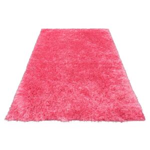 Różowy dywan Bakero Shaggy Kota (170x240 cm) na białym tle - Projektowanie wnętrz