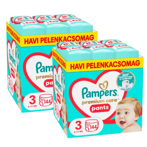 Pampers Premium Care Pants 2 monthly nappy pack 6-11kg Midi 3 (288pcs) 125028501