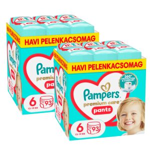 Pampers Premium Care Pants Junior Veľkosť 6, 186 kusov, mesačné balenie - Pampers