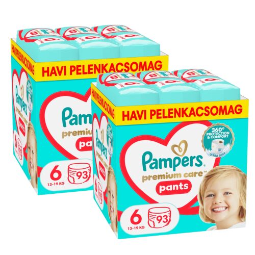 Pampers Premium Care Pants Junior Veľkosť 6, 186 kusov, mesačné balenie