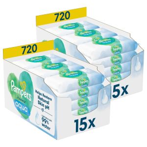Pampers Harmonie Aqua șervețele umede Șervețele umede 30x48pcs 145388639 - Șervețele, Porti de Siguranta și Olite