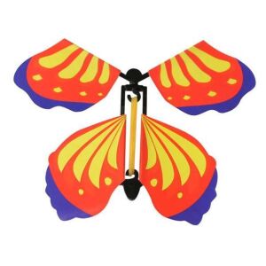 Magic Flying Butterfly, oranžová a žltá hračka na naťahovanie - Vtipné produkty