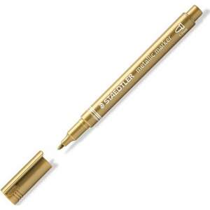 STAEDTLER 8323 gold metallic marker, 1-2mm chisel tip - Marker