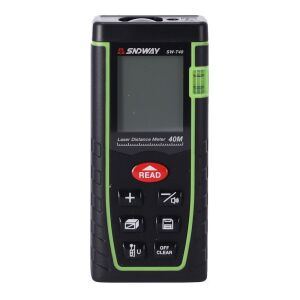 Prim-plan cu telemetrul laser SNDWAY SW-T40 - Construcții și renovări