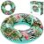 Bestway Floral Fantasy aufblasbarer Schwimmring, 114 cm, mit Griffen und Verpackung