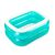 Bestway large inflatable pool 201x150x51cm, angled view on white