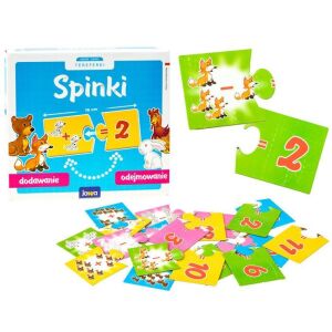 Spinki Puzzle Hra Sčítanie a odčítanie s krabicou a dielikmi puzzle - Hračky pre rozvoj školákov