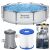 Bestway Steel Pro MAX pool set with pool, pump, filter, and box