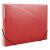 Rubber folder, 30 mm, PP, A4, DONAU, translucent red 40693463