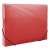 DONAU A4 Expanding File Folder, 30 mm, Red, Transparent