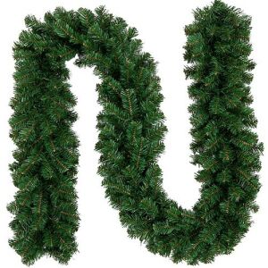 Ruhhy 2,7 m Weihnachtsgirlande, unbeleuchtete grüne Tannengirlande - Lichterketten