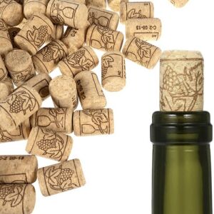 Ruhhy wine corks, 100-piece set, natural cork stoppers for wine bottles - Wine Opener & Corkscrew