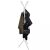 Ruhhy white standing coat rack with jackets and bag