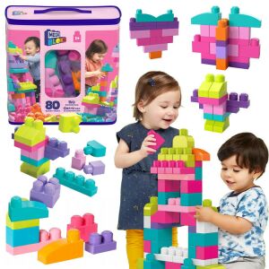 Fisher Price First Big Mega Bloks bloky pre deti 80 kusov ZA5525 118875338 - Plastové stavebnice