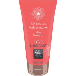 Shiatsu Love Strawberry Essbares Gleitmittel 75ml - Gleitmittel für den Intimbereich