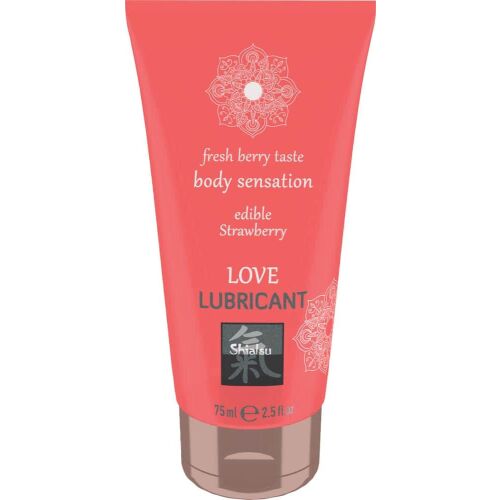 Shiatsu Love Strawberry Essbares Gleitmittel 75ml