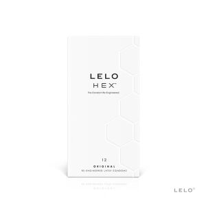 LELO HEX Original Óvszer, 12 darabos kiszerelés, Újratervezett Latex Óvszer - Lelo