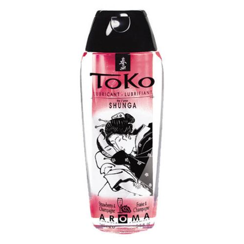 Shunga Toko Eper és Pezsgő Ízű Síkosító 165ml