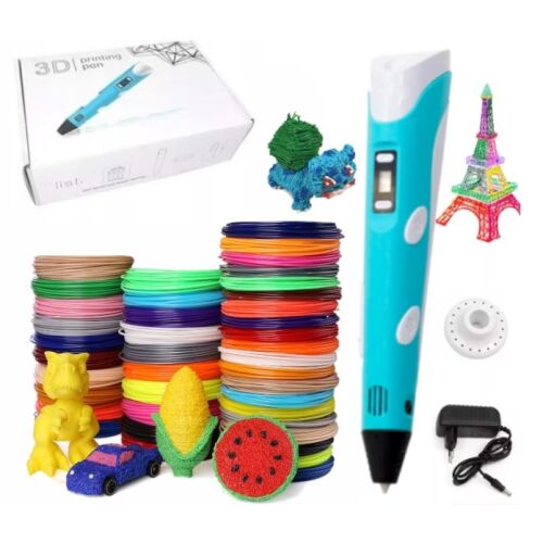 3D nyomtató toll készlet 100M multicolor filamenttel, 20 szín