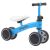 Pepita 4-wheeled balance bike, blue, for toddlers, with adjustable seat and handlebars