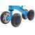 Close-up of the wheels of Pepita 4-wheeled balance bike, blue, for toddlers