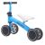 Pepita 4-wheeled balance bike, blue, for toddlers, with adjustable seat and handlebars