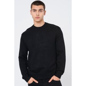 Armani Exchange Herrenpullover schwarz, Vorderansicht - Herrenbekleidung