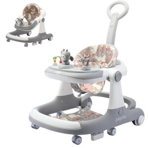 Pepita Jolly 4in1 musikalischer Kinderwagen mit Schiebegriff #grau