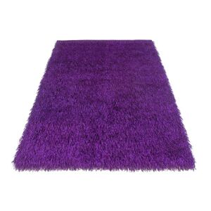Szögletes nézet a Bakero Shaggy Roma lila szőnyegről - Bakero