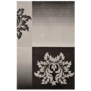 Dywan Bakero Casablanca srebrny z kwiatowym wzorem, 140x200 cm - Projektowanie wnętrz