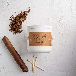 Lumanare parfumata handmade din ceara naturala de soia 100%, aroma de Tutun Rulat, Recipient ceramic, 150 g 118916763 - Odorizante de camera