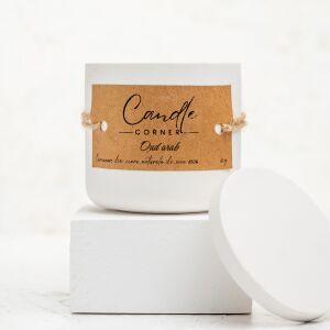 Lumanare parfumata handmade din ceara naturala de soia 100%, aroma Oud arabic, Recipient ceramic, 150 g 118916911 - Odorizante de camera