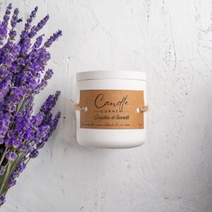 Ръчно изработена ароматизирана свещ от 100% натурален соев восък, аромат на Лавандулова градина, Керамичен съд, 150 гр. 118917052 - Освежител за въздух