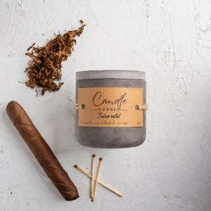 Lumanare parfumata handmade din ceara naturala de soia 100%, aroma de Tutun Rulat, Recipient ceramic, 150 g 118917228 - Odorizante de camera