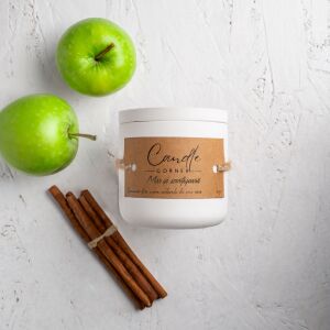 Lumanare parfumata handmade din ceara naturala de soia 100%, aroma Mar si scortisoara, Recipient ceramic, 150 g 118917454 - Odorizante de camera