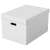 Esselte Home storage box, white, L size, with geometric pattern, 3 pack