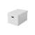 Esselte Home storage box, white, L size, with geometric pattern, 3 pack