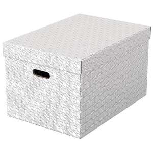 Úložný box, veľkosť L, ESSELTE "Home", biely - 3 ks/zväzok 40696260 Skladovanie a triedenie