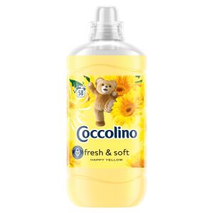 Zmäkčovač tkanín Coccolino Fresh & Soft Happy Yellow, fľaša 1450ml - Pranie