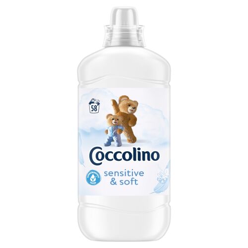 Coccolino Sensitive & Soft fabric softener, 1450ml bottle, 58 washes