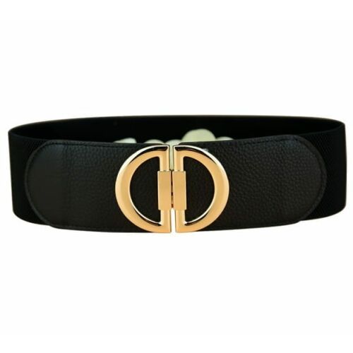 Elegáns női elasztikus ruhaöv DD csattal, 64-95 cm, szélesség: 6 cm, szintetikus anyag 118931568