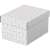 Esselte Home storage box, small size, white, geometric pattern, 3 pack