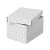 Esselte Home storage box, small size, white, geometric pattern, 3 pack
