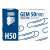 ICO Gem 50mm Paper Clip, 100 pack, galvanized