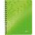LEITZ "Wow" Spiral Notebook, A4, Grid, 80 Sheets, Green 40696563
