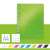 LEITZ Wow A4 Spiralblock, grün, kariert, 80 Blatt, Farbauswahl