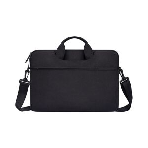DEVIA JUSTYLE kézitáska álló LAPTOP/NOTEBOOK/TABLET (univerzális, textil, kézpánt, 15-16,2" méret) FEKETE 118964249 - Devia