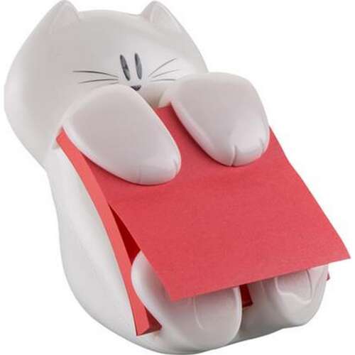 3M Post-it Cat dispenser for sticky notes, white