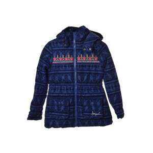 Desigual Lány Téli Kabát - Virágmintás - Sötétkék 40699388 - Desigual